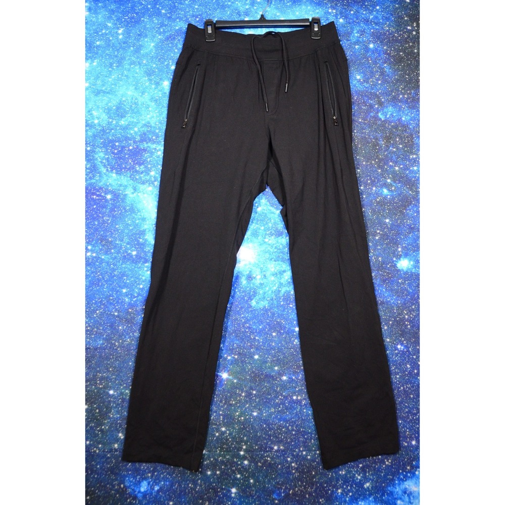 Lululemon Men's‎ Kung Fu Athletic Pants Mens Large Black Pockets Drawstring